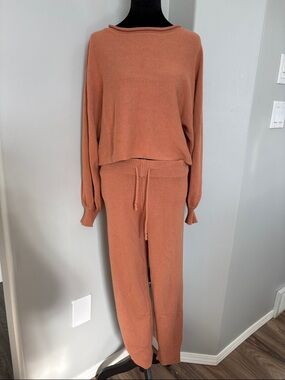 By Together Terracotta Knit Lounge Set